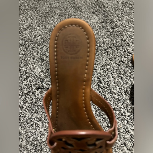 Tory Burch Miller Sandals in Vintage Vachetta Size 7.5 - Picture 5 of 12